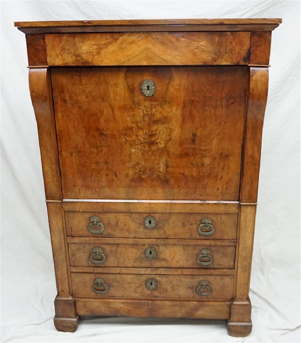 CHARLES X ORMOLU-MOUNTED WALNUT SECRETAIRE (1 of 12)