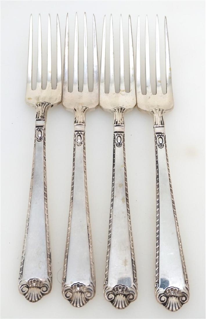 4 BIRKS STERLING SILVER GEORGE II FORKS (1 of 5)