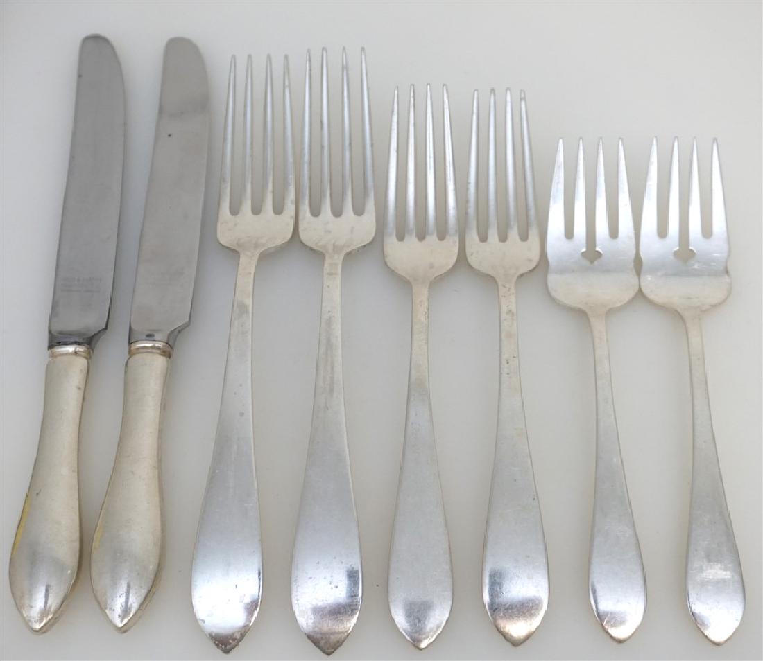 8 PC STERLING 1890 BROAD ANTIQUE FLATWARE (1 of 5)