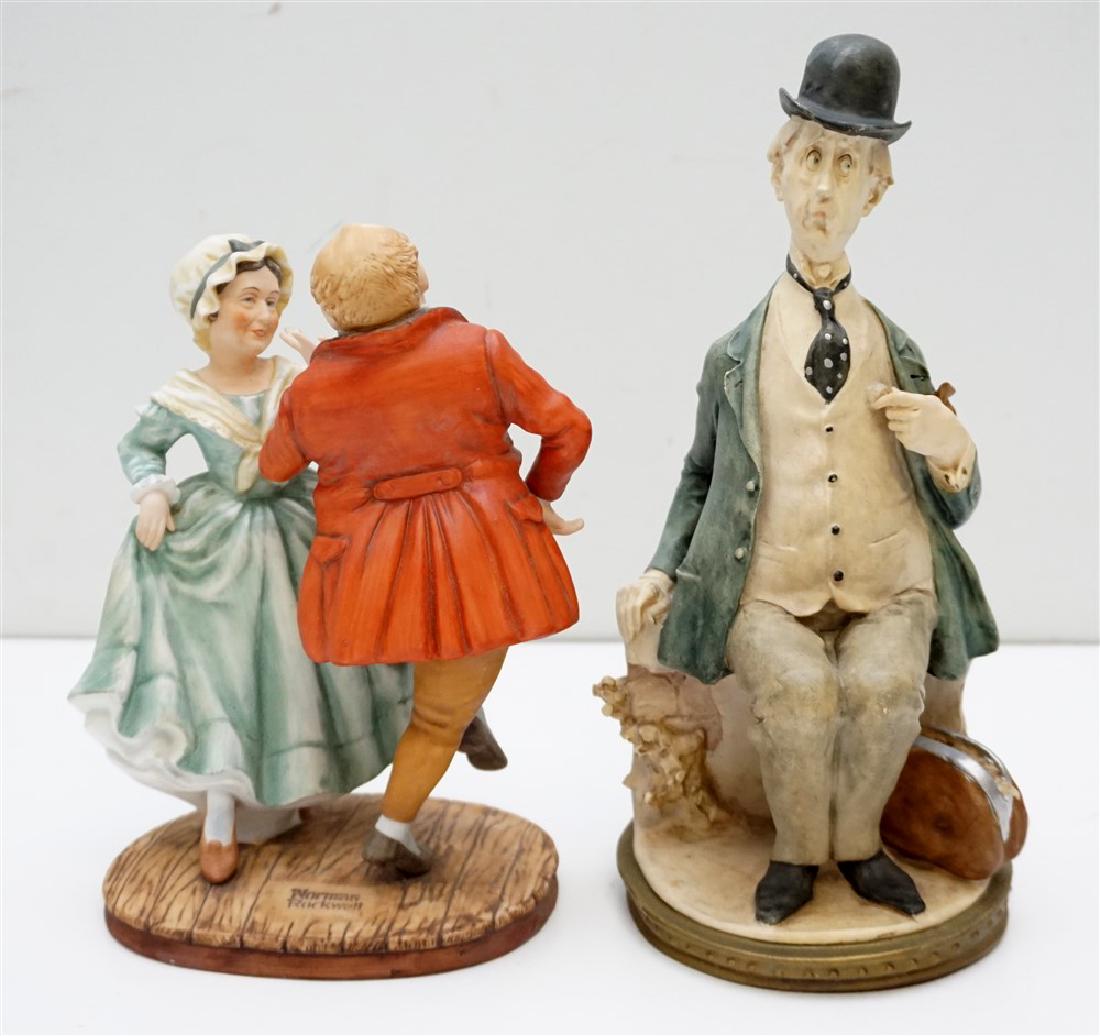 2 VINTAGE PORCELAIN FIGURINES ITALY & GORHAM