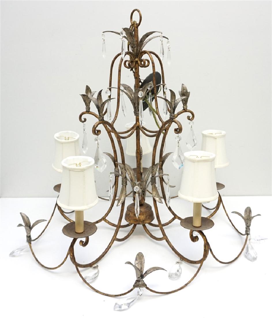 CONTEMPORARY SIX ARM CHANDELIER (1 of 6)