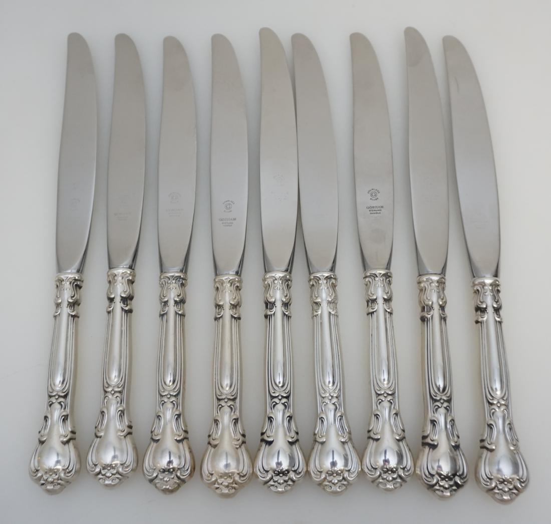 9 GORHAM STERLING CHANTILLY DINNER KNIVES (1 of 3)