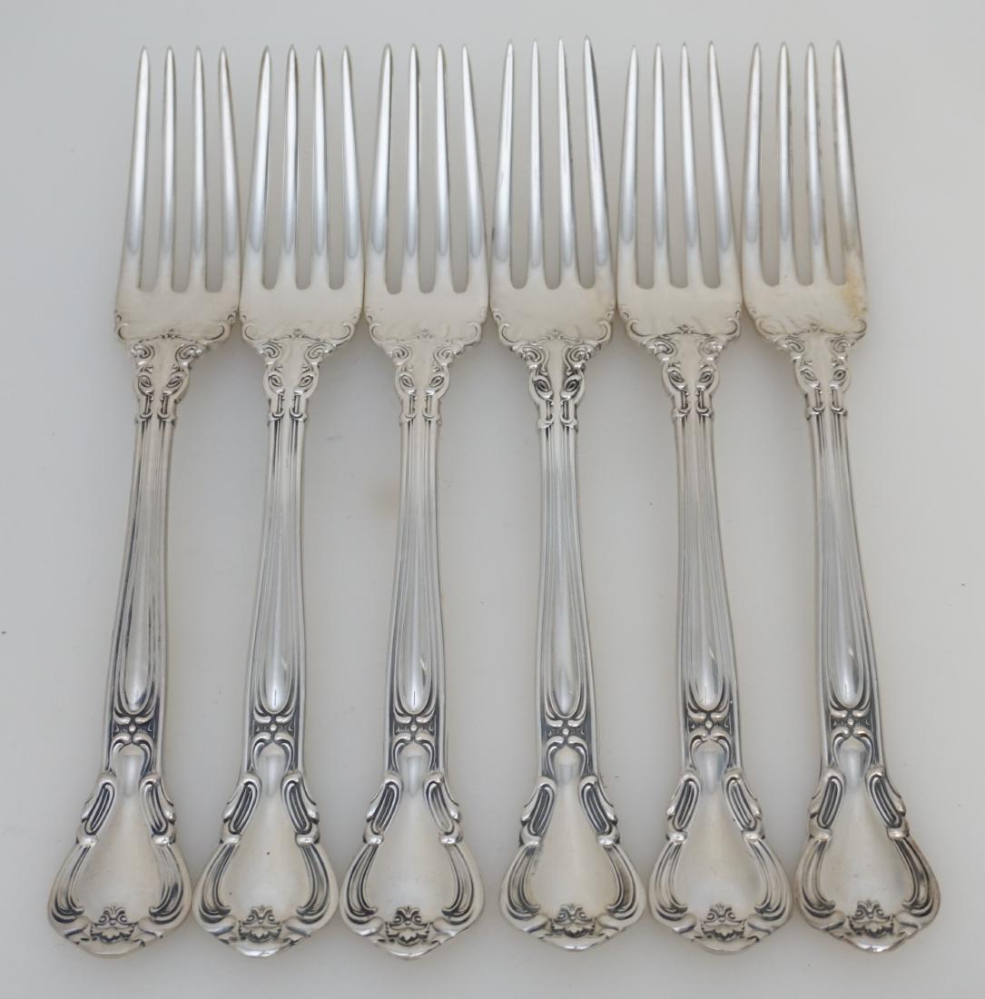 6 GORHAM STERLING CHANTILLY DINNER FORKS (1 of 5)