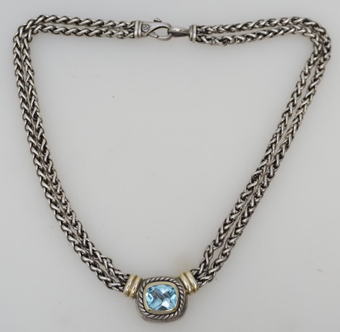 DAVID YURMAN BLUE TOPAZ NECKLACE (52.20 GRAMS) (1 of 7)