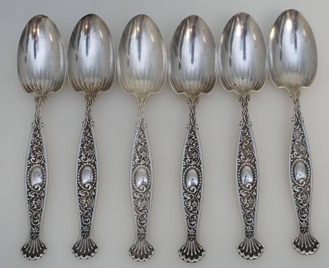 6 STERLING 1888 DESSERT / SOUP SPOONS (1 of 7)