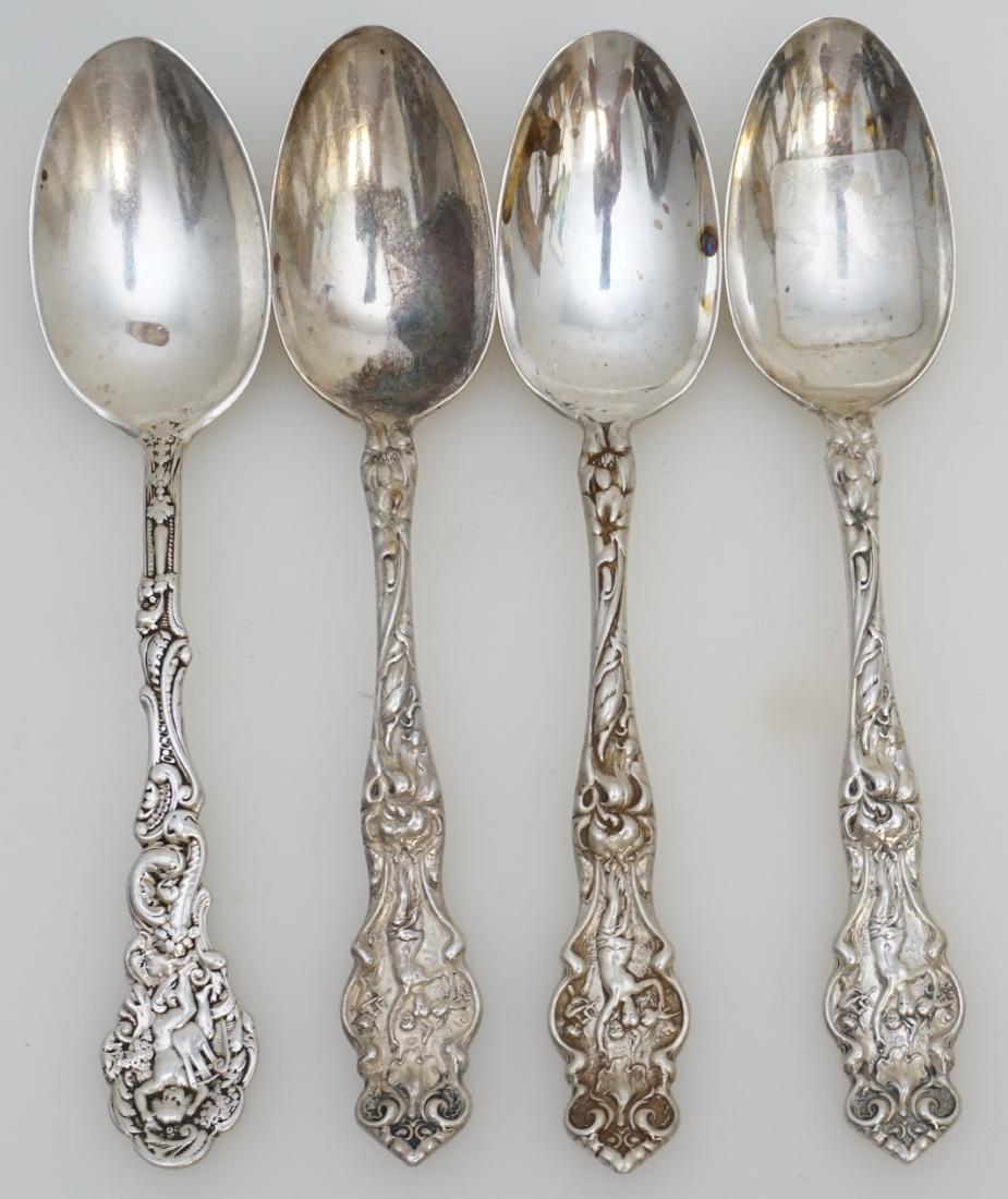 4 ANTIQUE STERLING SPOONS (1 of 6)
