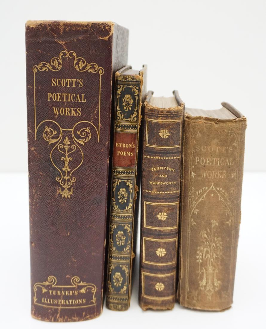4 19th c POETRY BOOKS - TENNYSON + SCOTT (1 of 11)