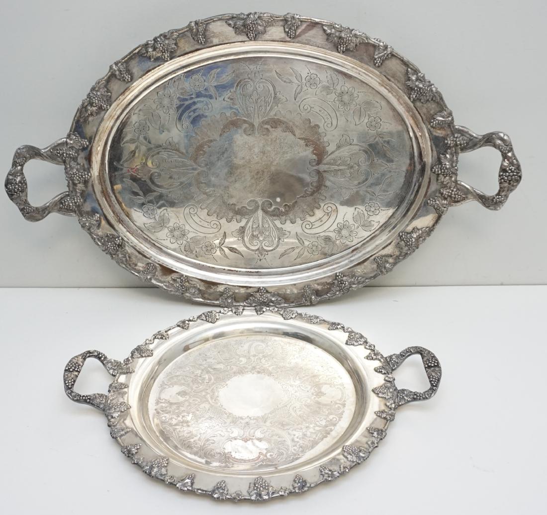 2 AMERICAN SILVER PLATE TRAYS (1 of 10)