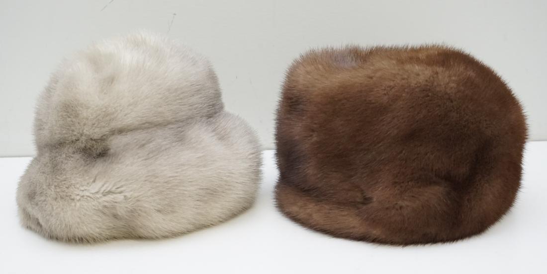 2 NATURAL MINK HATS (1 of 8)