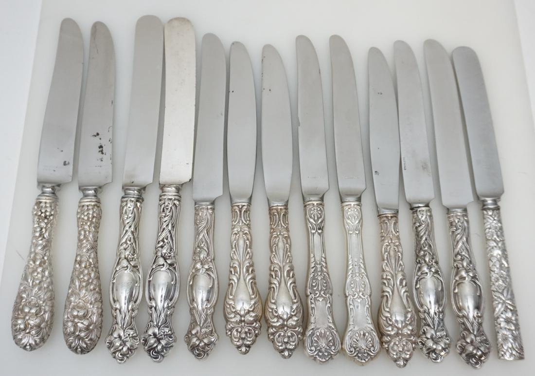 13 ANTIQUE STERLING KNIVES (1 of 7)