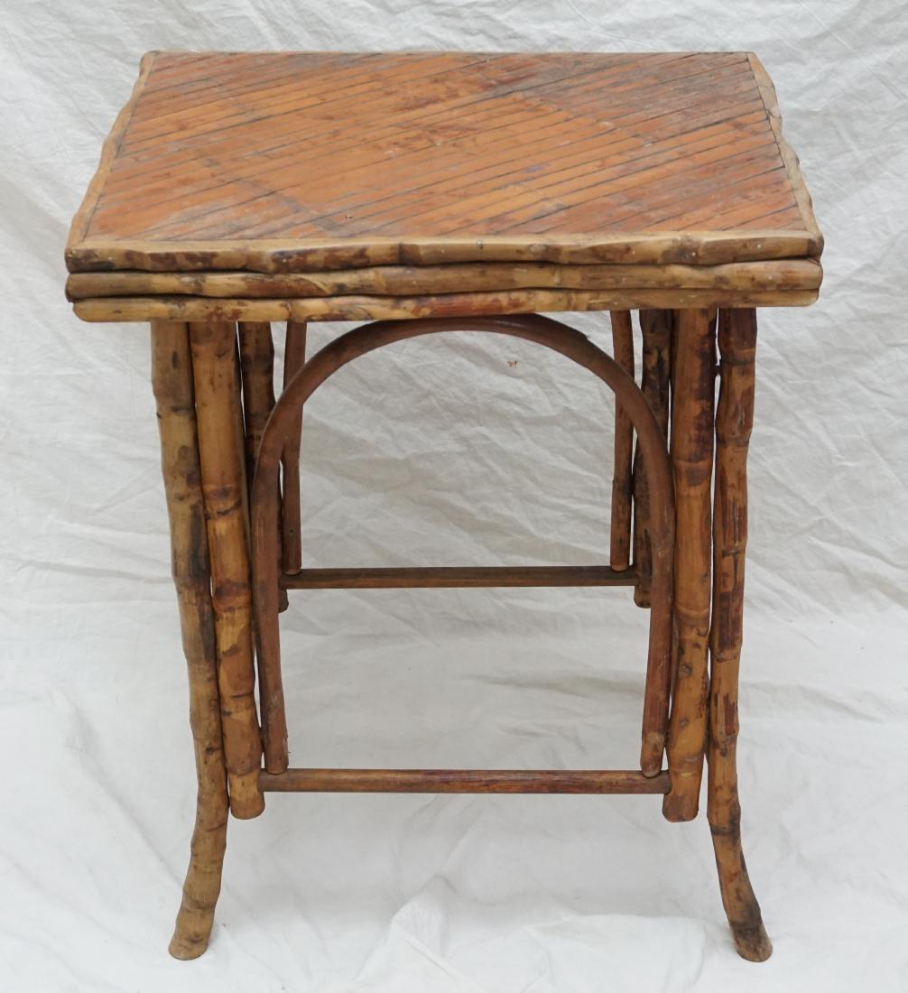 VINTAGE BAMBOO SIDE TABLE (1 of 7)