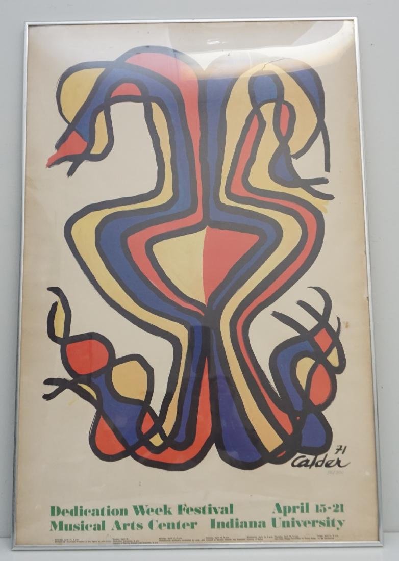 RARE 1971 CALDER POSTER NUMBERED (1 of 6)