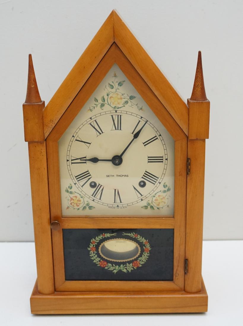 SETH THOMAS SHARON STEEPLE MANTLE CLOCK