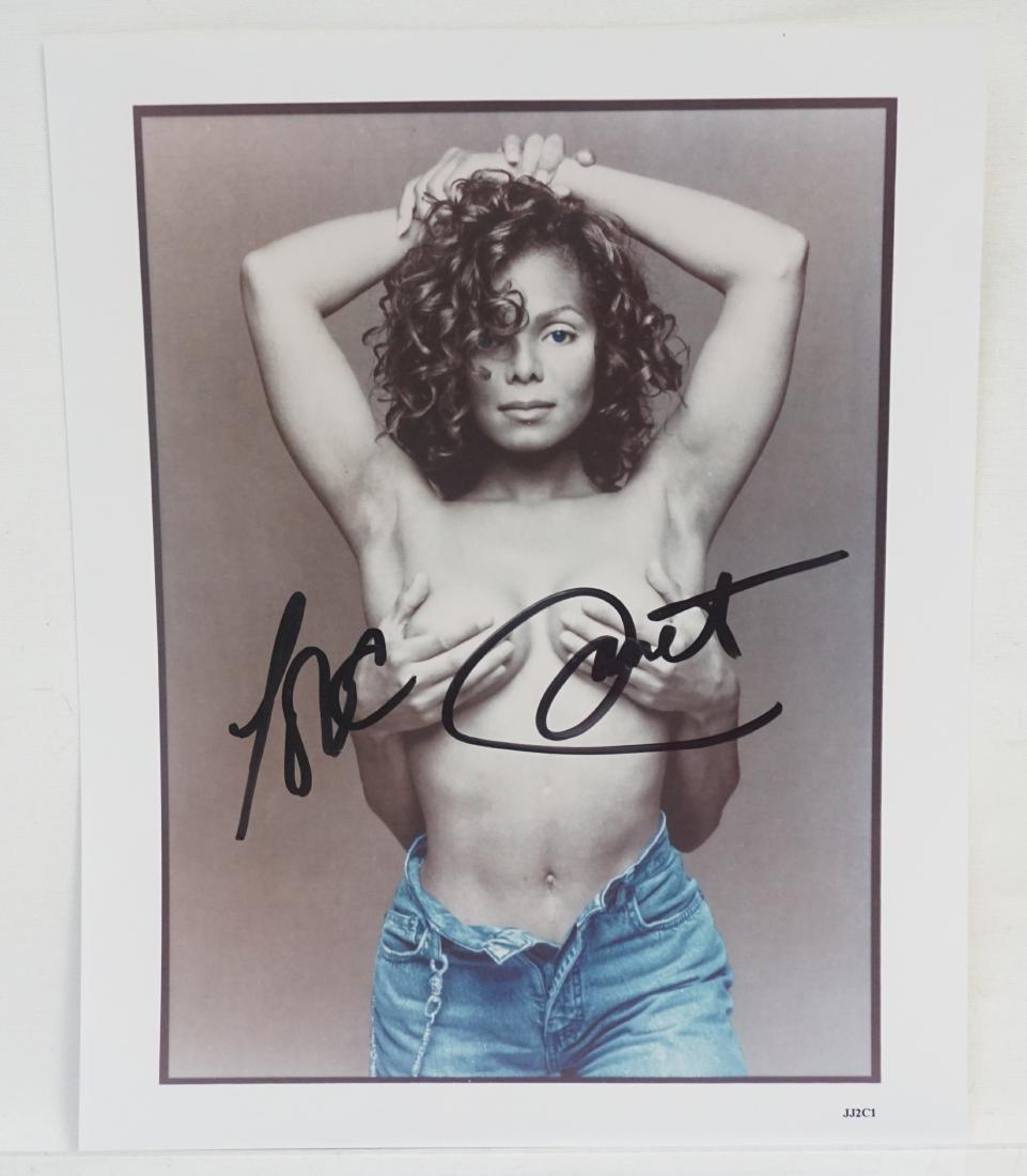 AUTOGRAPHED PHOTO OF JANET JACKSON: Janet Jackson Hand Signed Autograph 8x10 Photo Authenticated includes TM COA. From Miss Jackson's World Tour with Certificate of Authenticity from Todd Mueller. PROVENANCE: A Private Charleston SC Est