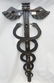 ART PIATT BRUTALIST BRONZE CADUCEUS SCULPTURE - 6