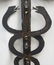ART PIATT BRUTALIST BRONZE CADUCEUS SCULPTURE - 8