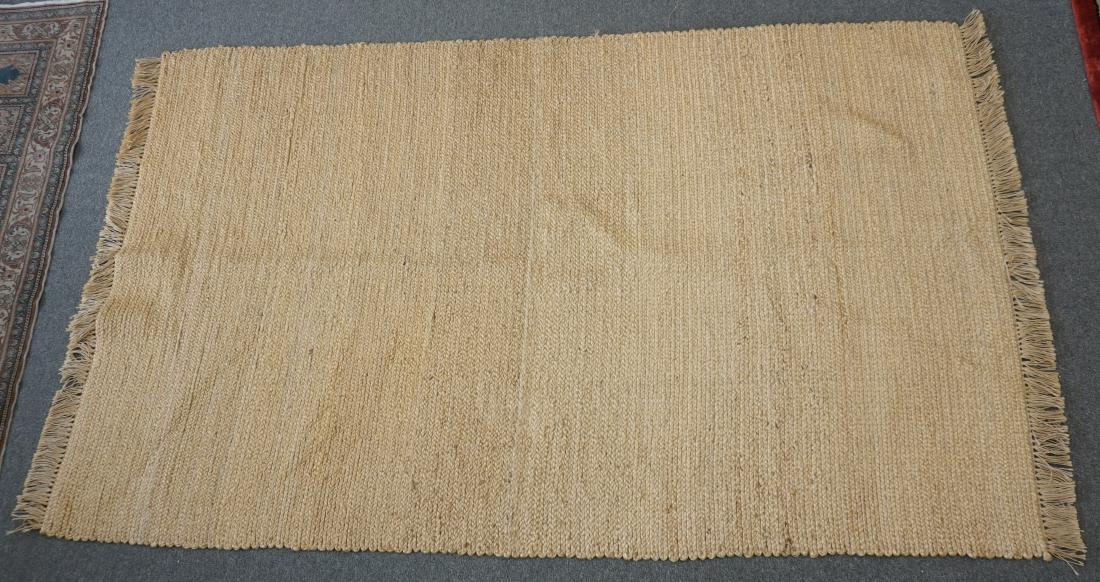 POTTERY BARN ESSENTIAL JUTE RUG: Pottery Barn PB Essential Jute Rug. Measures 5' ft x8' ft. Good condition. PROVENANCE: A Private Charleston SC Estate.