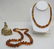 2 VINTAGE BALTIC AMBER NECKLACE + - 7