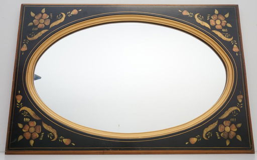 Ethan Allen Stenciled Maple Mirror