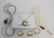 6 PC EMERALD + PEARL NECKLACE RING EARRINGS + - 5