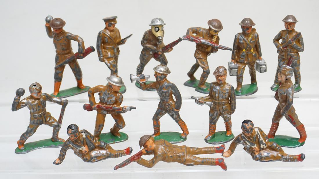 14 VINTAGE BARCLAY MANOIL LEAD SOLDIERS (1 of 10)