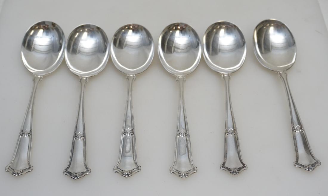 6 ROBERT WALLACE STERLING GUMBO SPOONS (1 of 5)