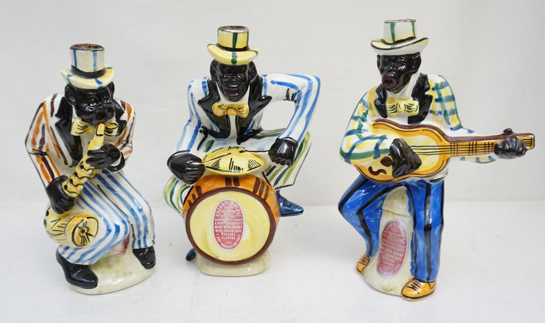 3 MAJOLICA JAZZ BAND DECANTERS (1 of 14)