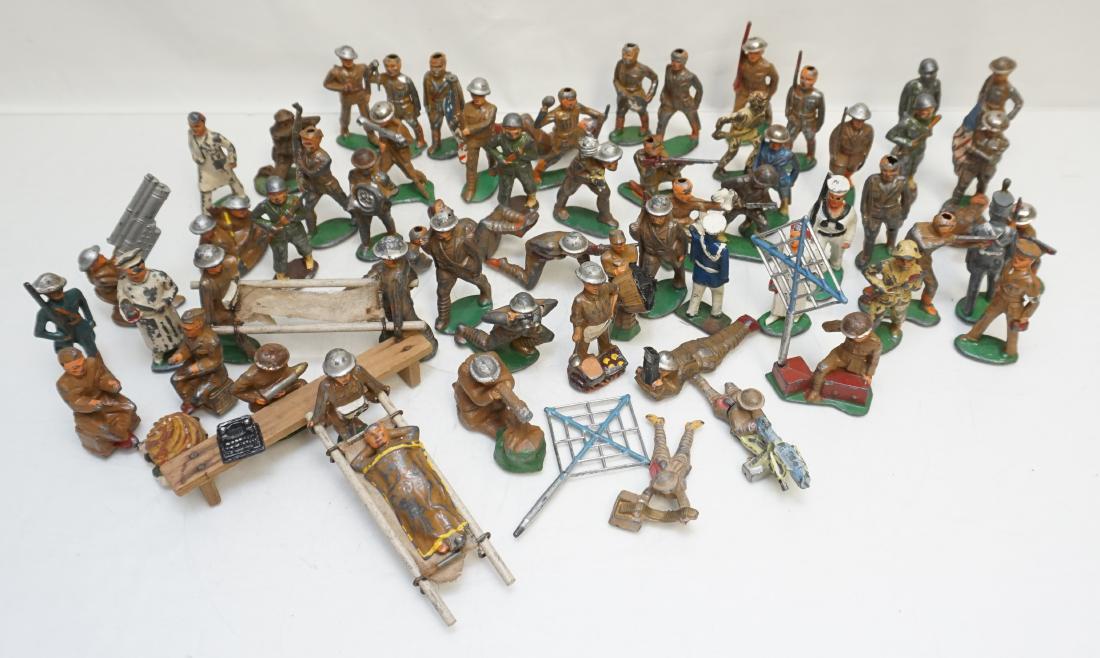 60 VINTAGE BARCLAY MANOIL LEAD DOUGHBOYS (1 of 10)