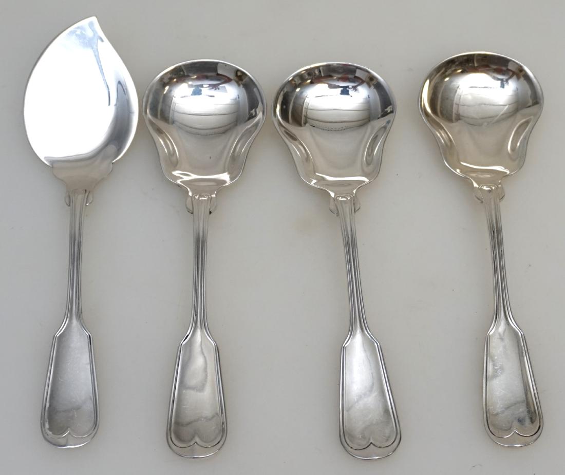 4 TOWLE STERLING JELLY + SUGAR SPOONS (1 of 5)