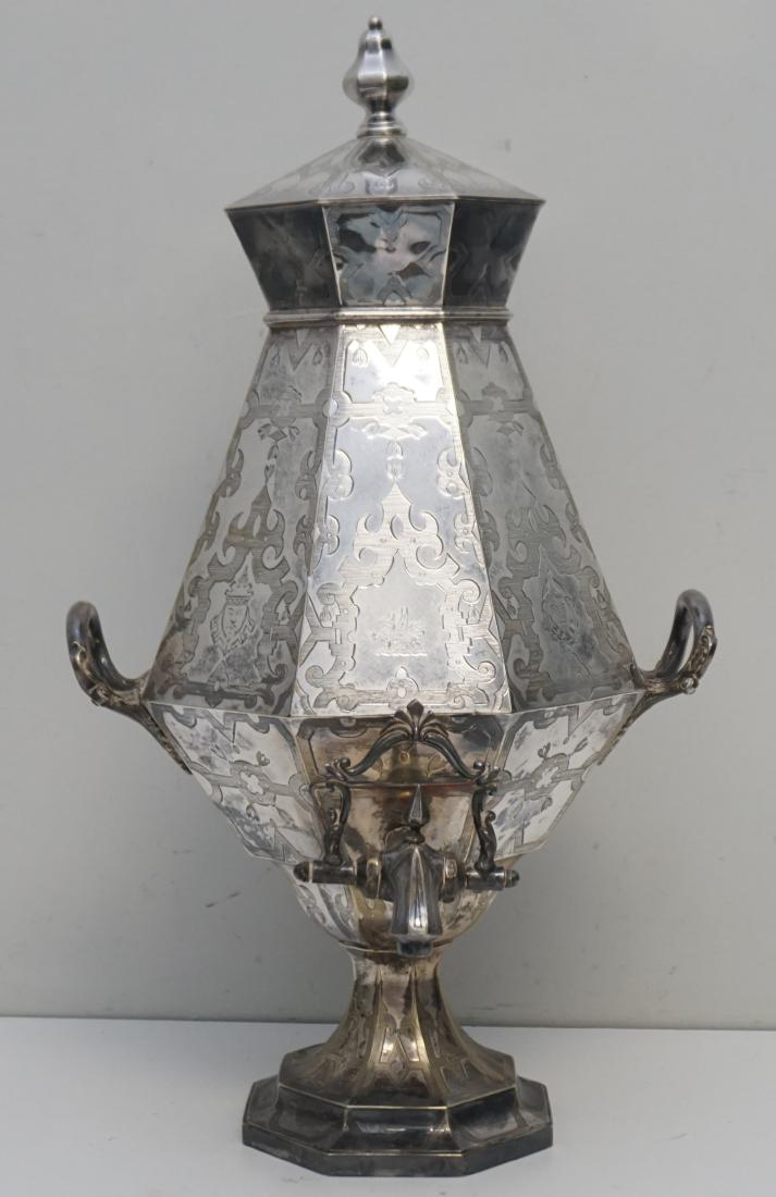 EGYPTIAN REVIVAL SILVER PLATE TEA / WATER URN (1 of 18)