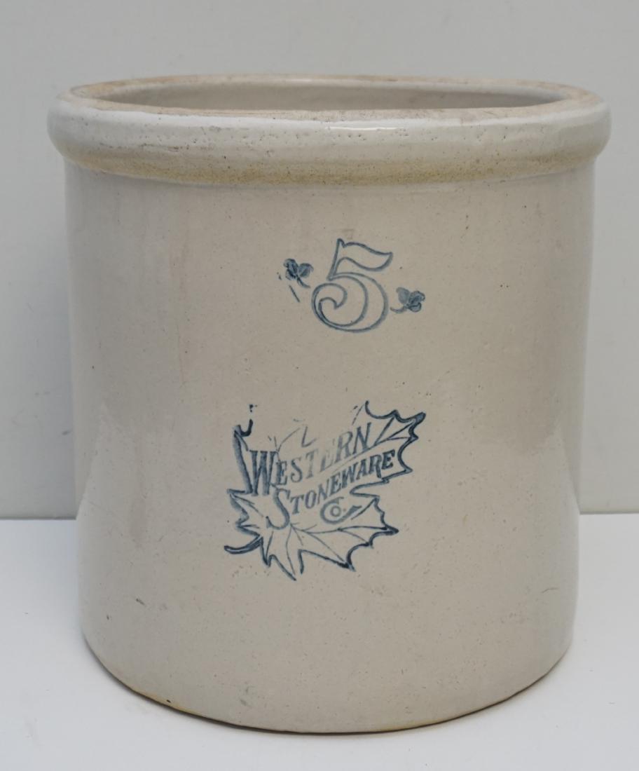 WESTERN STONEWARE ILLINOIS CROCK (1 of 8)