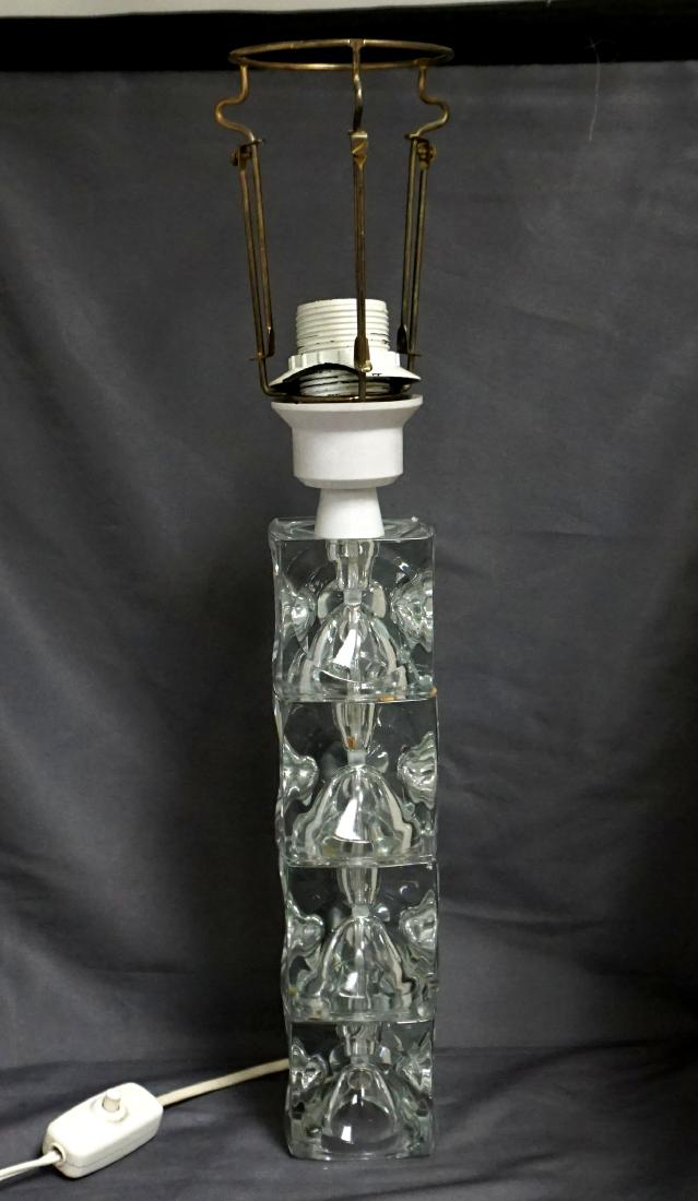 MID CENTURY GLASS BLOCKS LAMP (1 of 10)