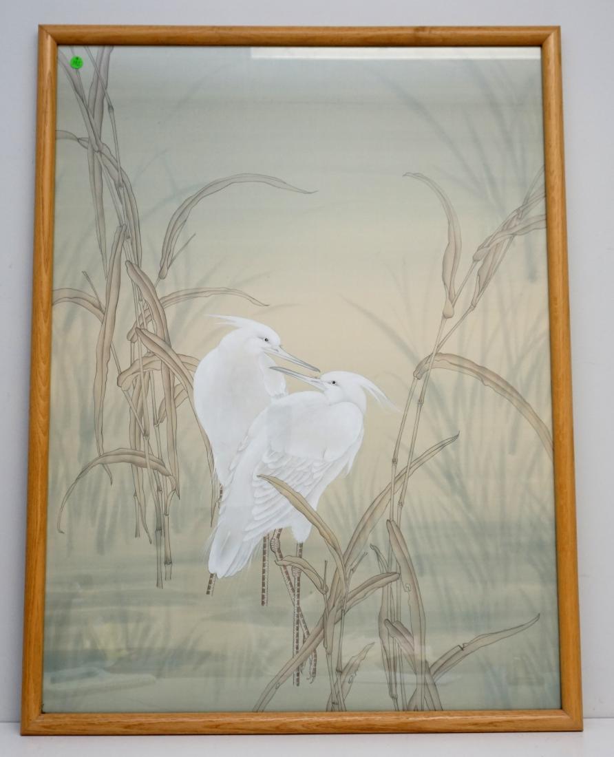 ORIGINAL LARGE GREAT EGRET WATERCOLOR (1 of 9)