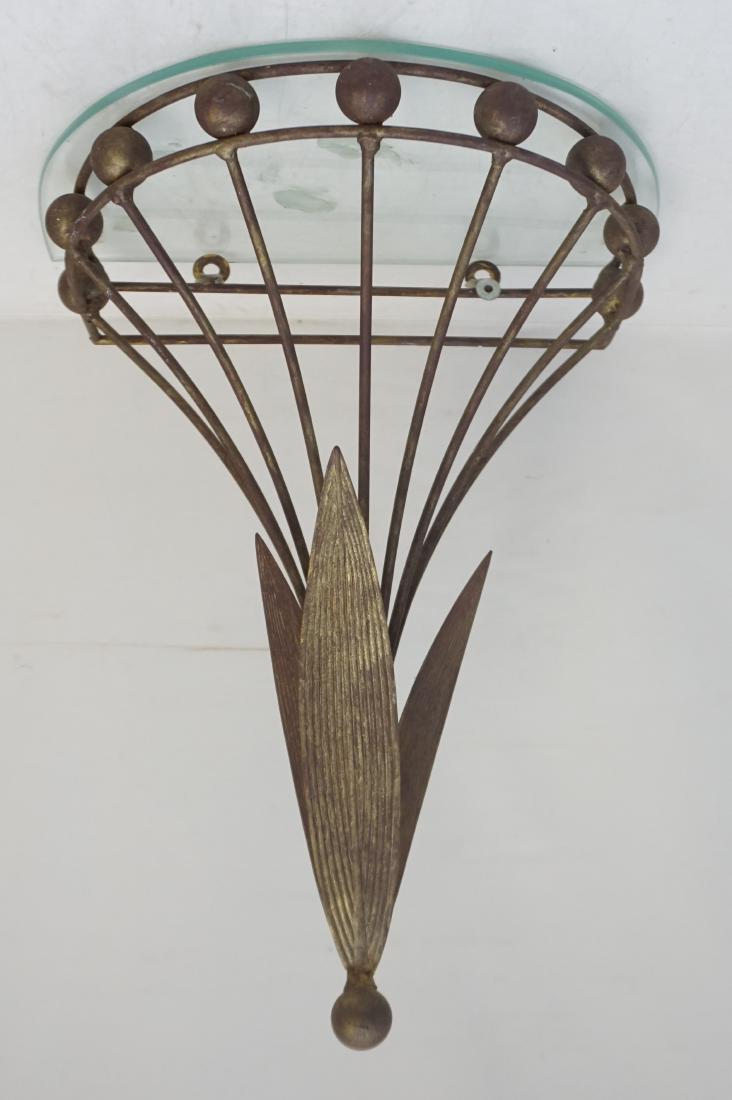 TOLE + GLASS WALL SHELF / SCONCE (1 of 7)