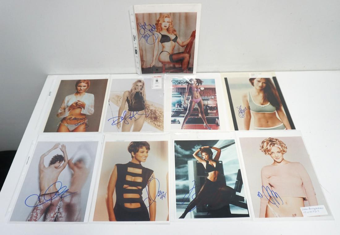 9 ACTRESS AUTOGRAPH PHOTOS - HALLE BERRY  CAMERON DIAZ (1 of 7)