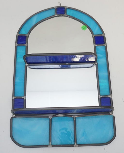 Stained Leaded Glass Mirror