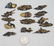 14 ANTIQUE BRONZE GILT JAPANESE MENUKI - 6