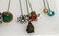 10 ANTIQUE HAT PINS + HOLDER - 4