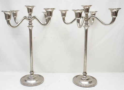 2 Pottery Barn Silver Candelabra Sep 29 2019 Charleston