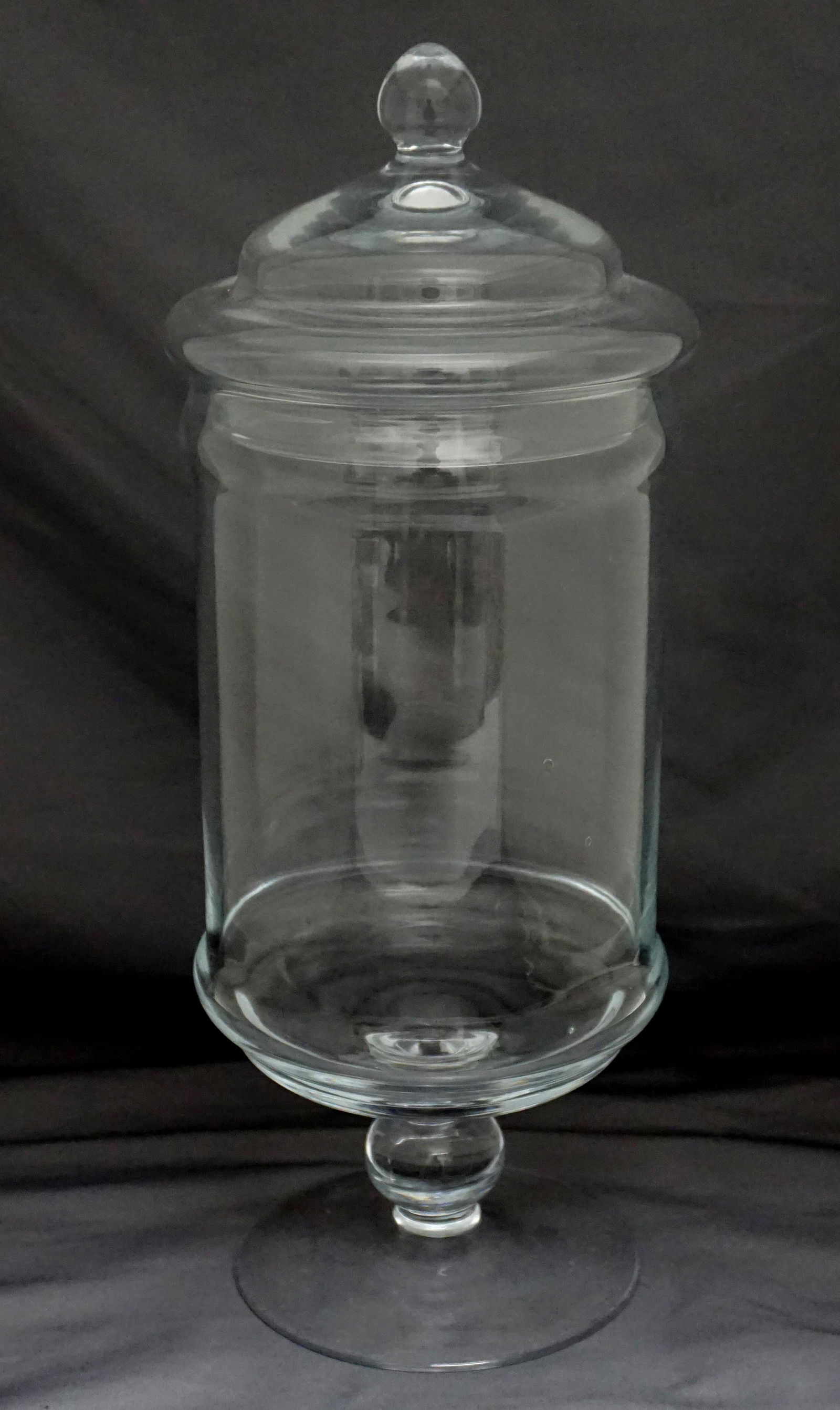 GLASS APOTHECARY JAR 14" (1 of 4)