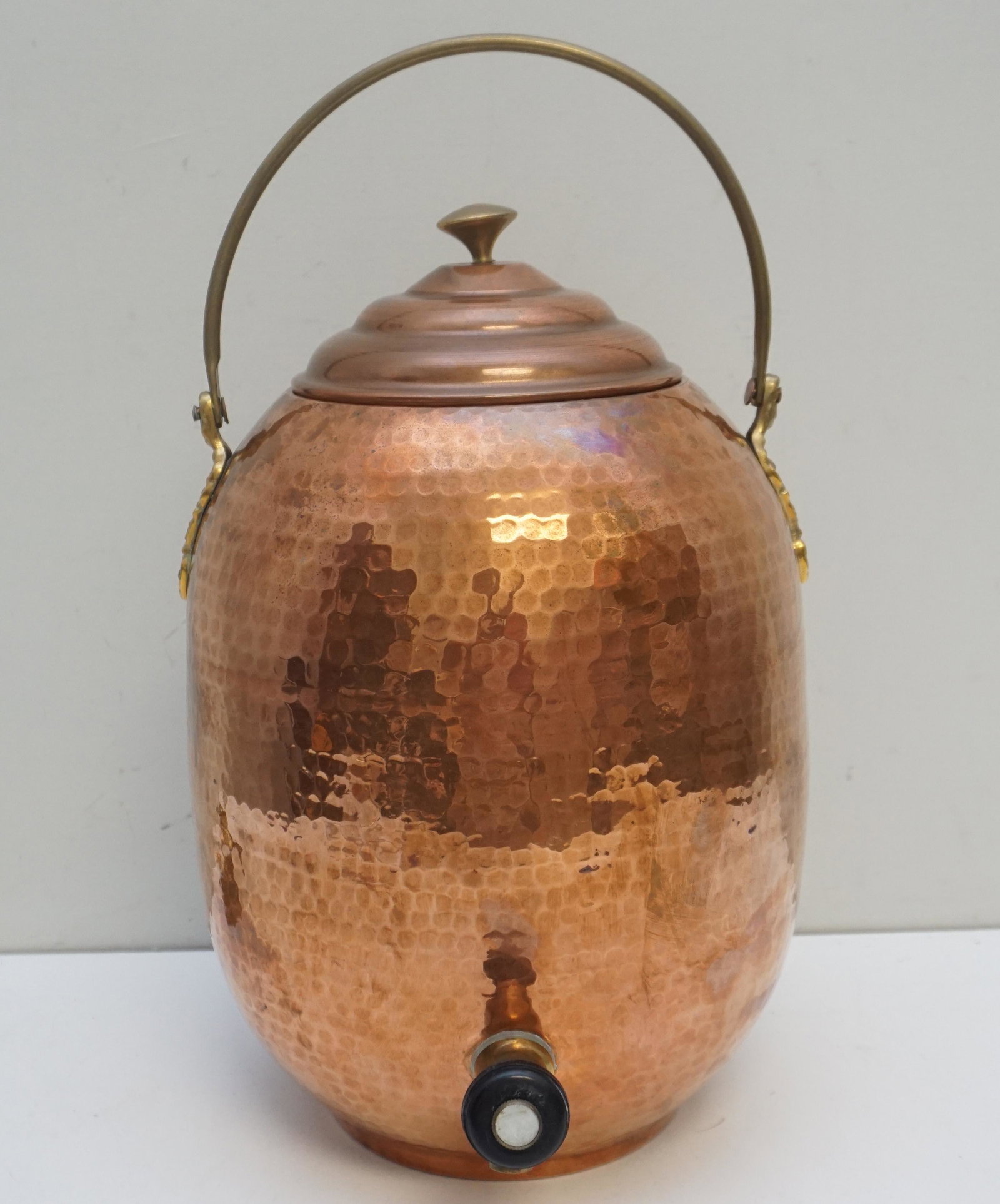 LARGE HAND HAMMERED COPPER COOLER (1 of 9)