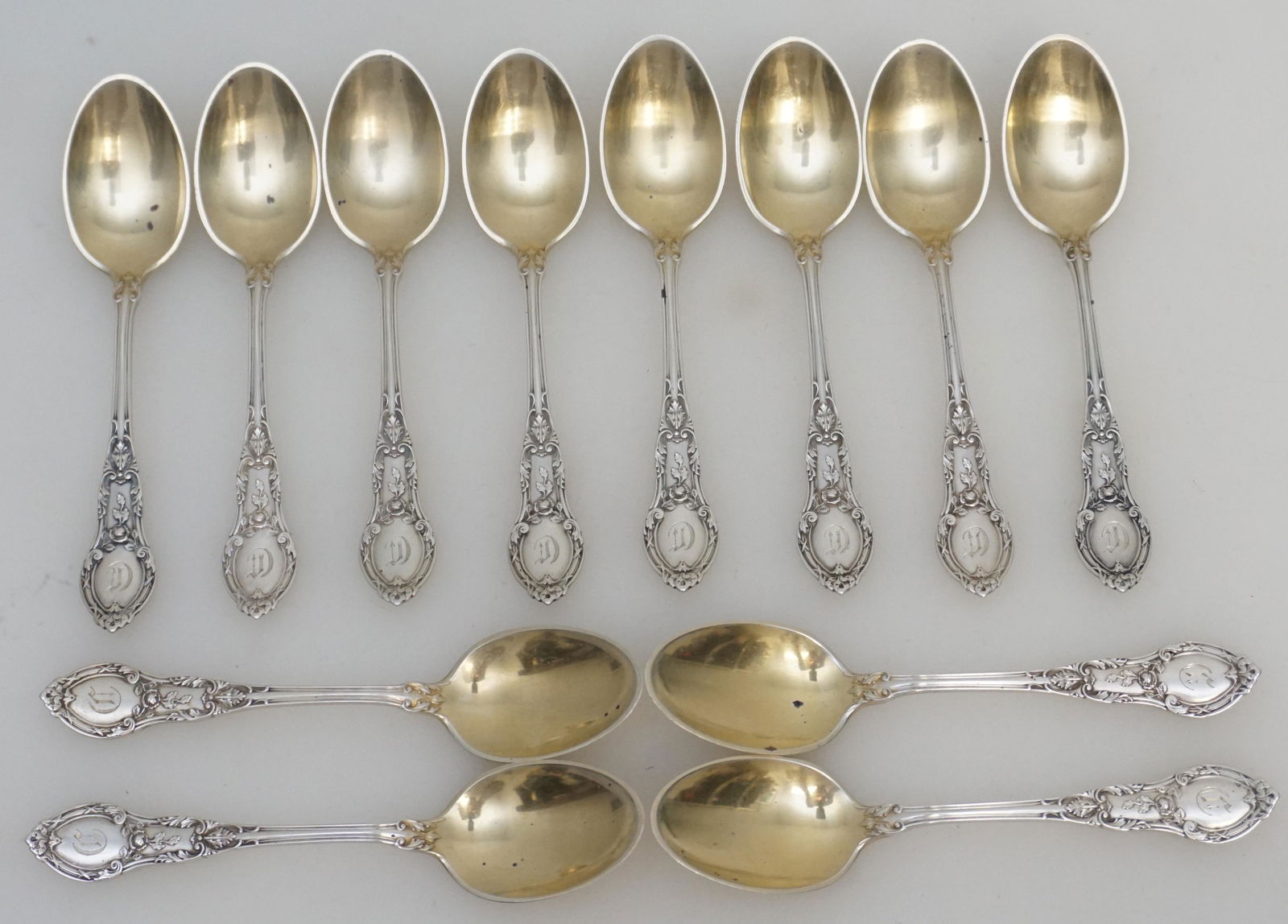 12 GORHAM STERLING DEMITASSE SPOONS (1 of 5)