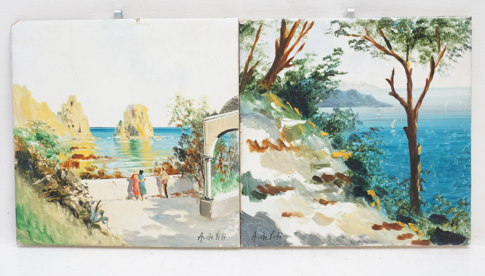 2 HAND PAINTED TILES CAPRI ITALY (1 of 5)