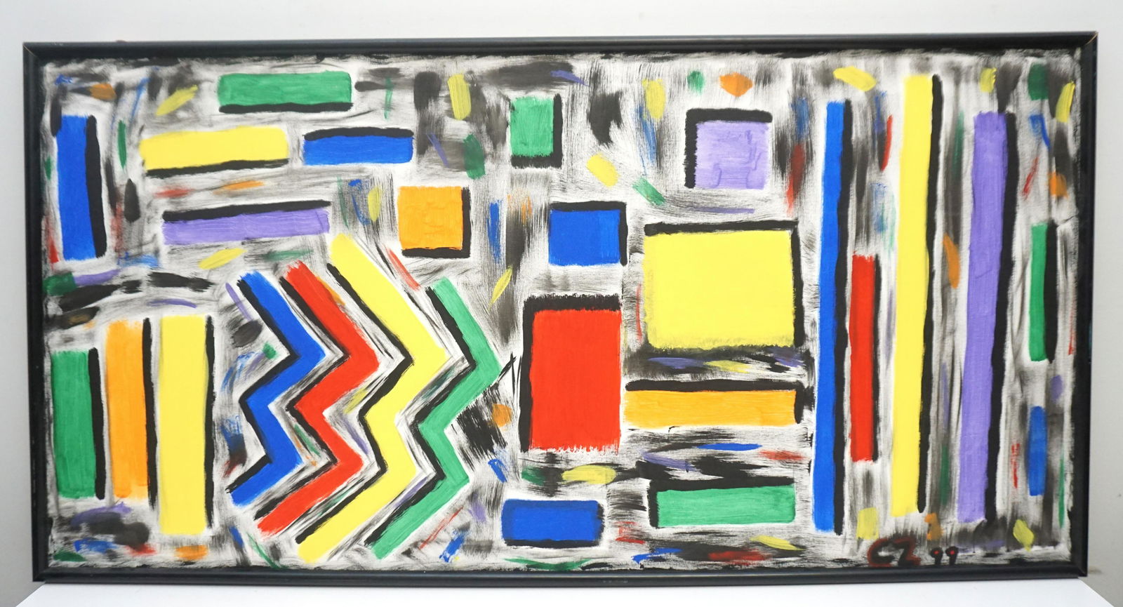 LARGE ABSTRACT ON CANVAS (1 of 9)