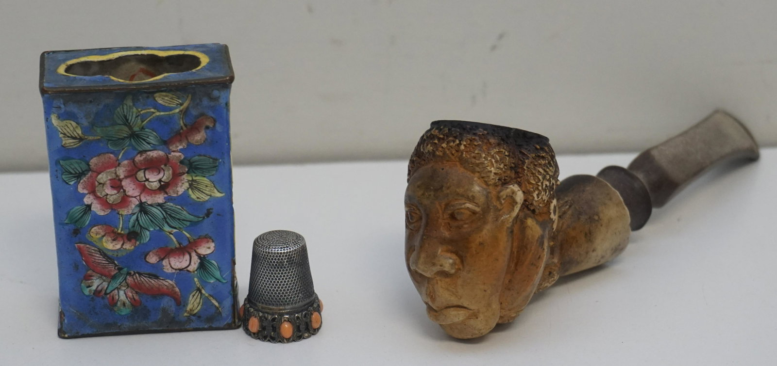 3 PC MEERSCHAUM PIPE AFRICAN + (1 of 10)