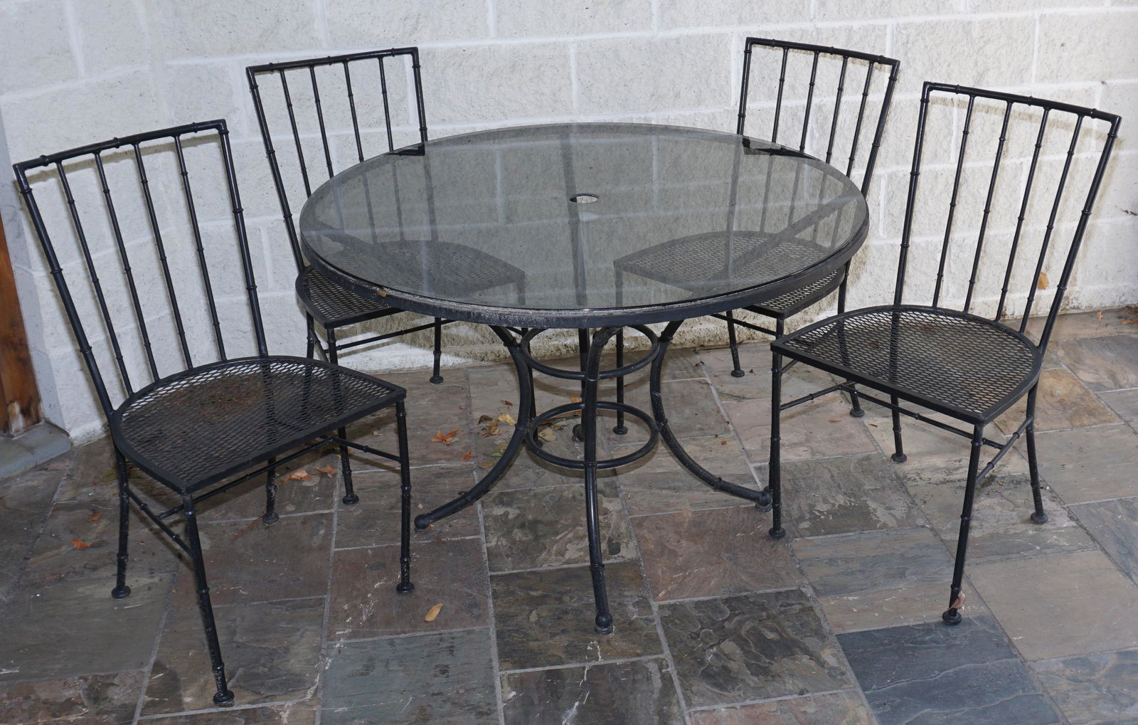 5PC MID CENTURY CAST IRON OUTDOOR FURNITURE (1 of 6)