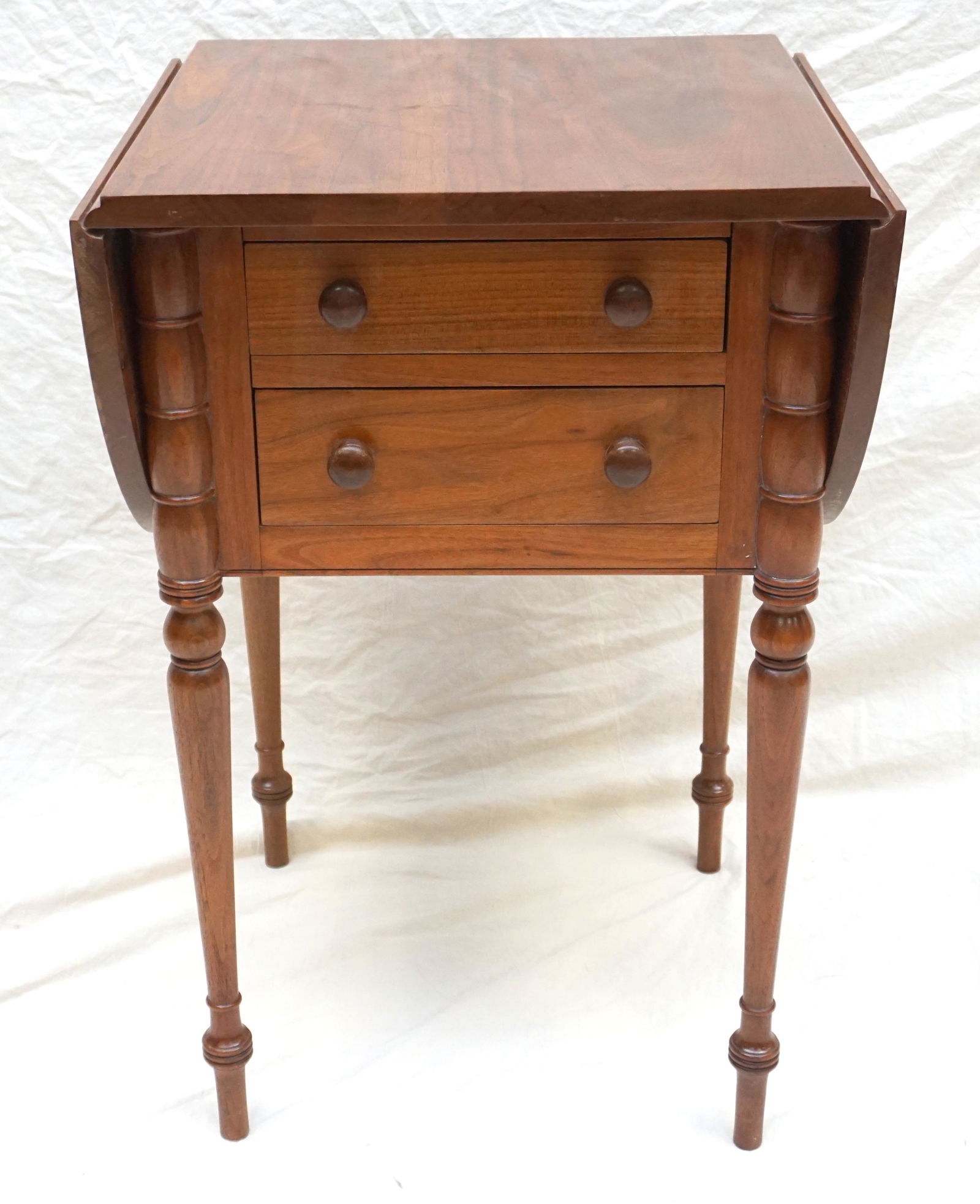 2 DRAWER DROP LEAF SEWING STAND (1 of 7)