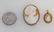 2 VINTAGE CAMEOS 10K & STERLING - 5