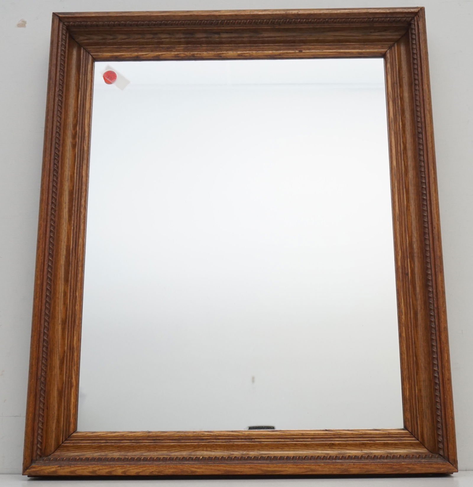 ANTIQUE AMERICAN OAK MIRROR (1 of 5)