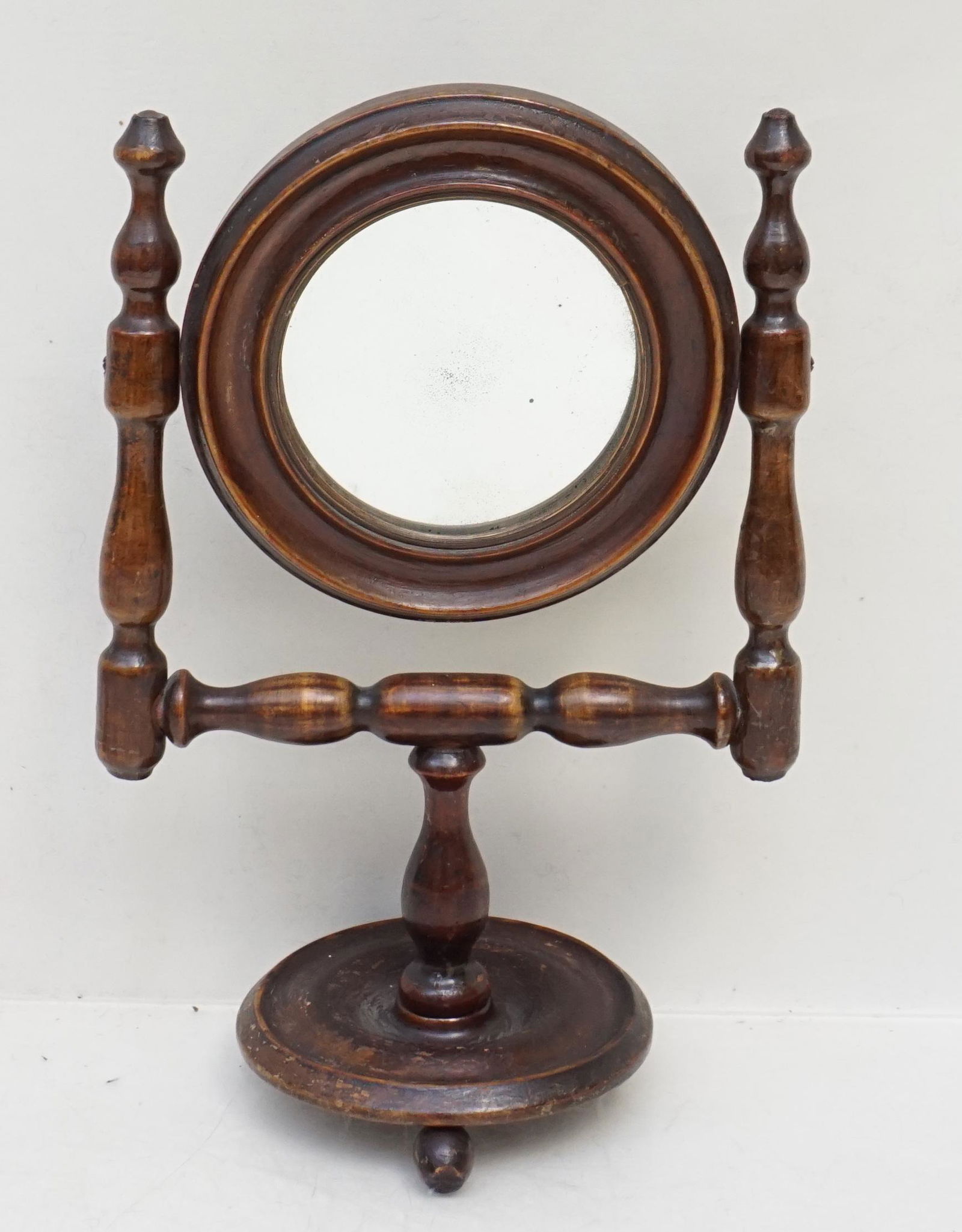ANTIQUE ENGLISH SHAVING MIRROR (1 of 6)